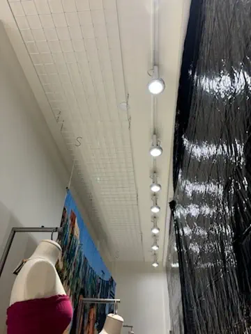 track lighting in a store